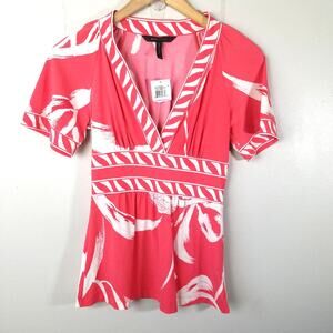 BCBG MaxAzria Womens Raglan Sleeve Jersey Knit Top Size XXS